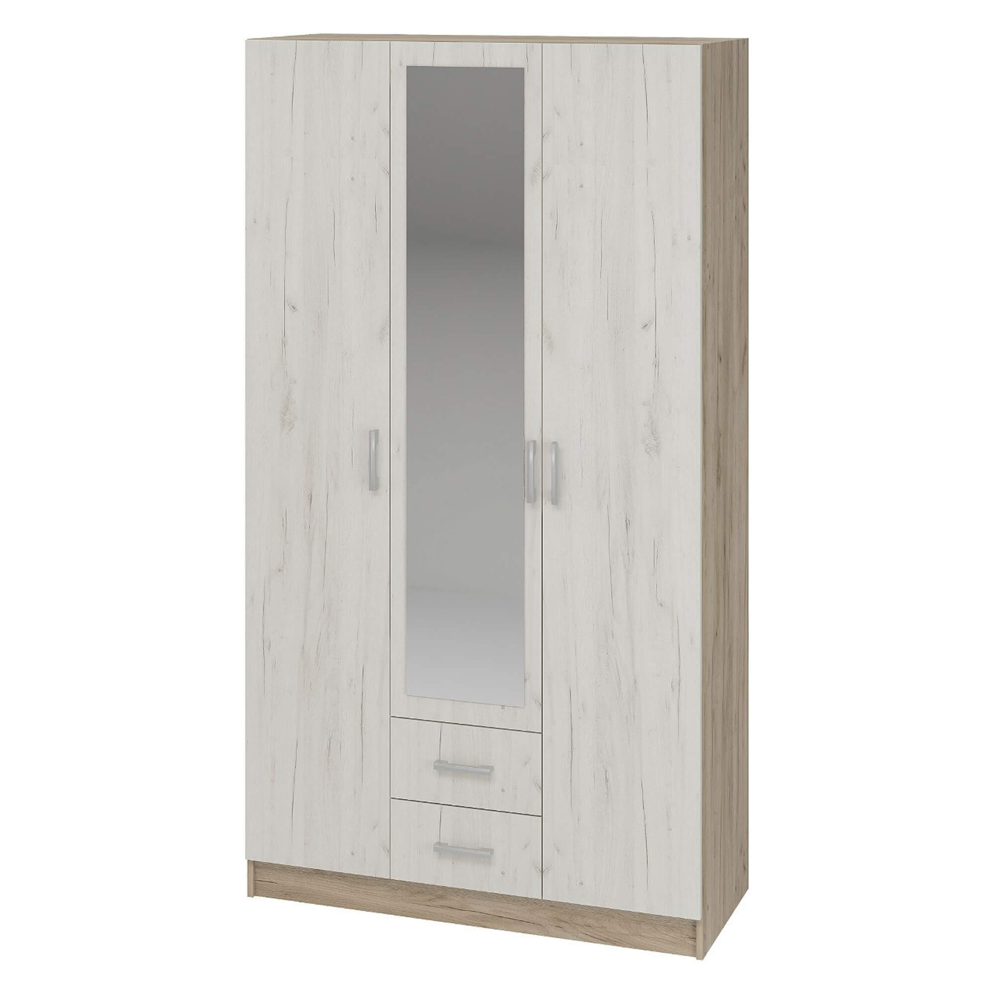 Тениз Шкаф дуб крафт серый/дуб крафт белый